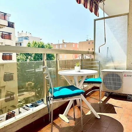 50 Des Plages Jolie Centre Juan Les Pins Apartament Antibes